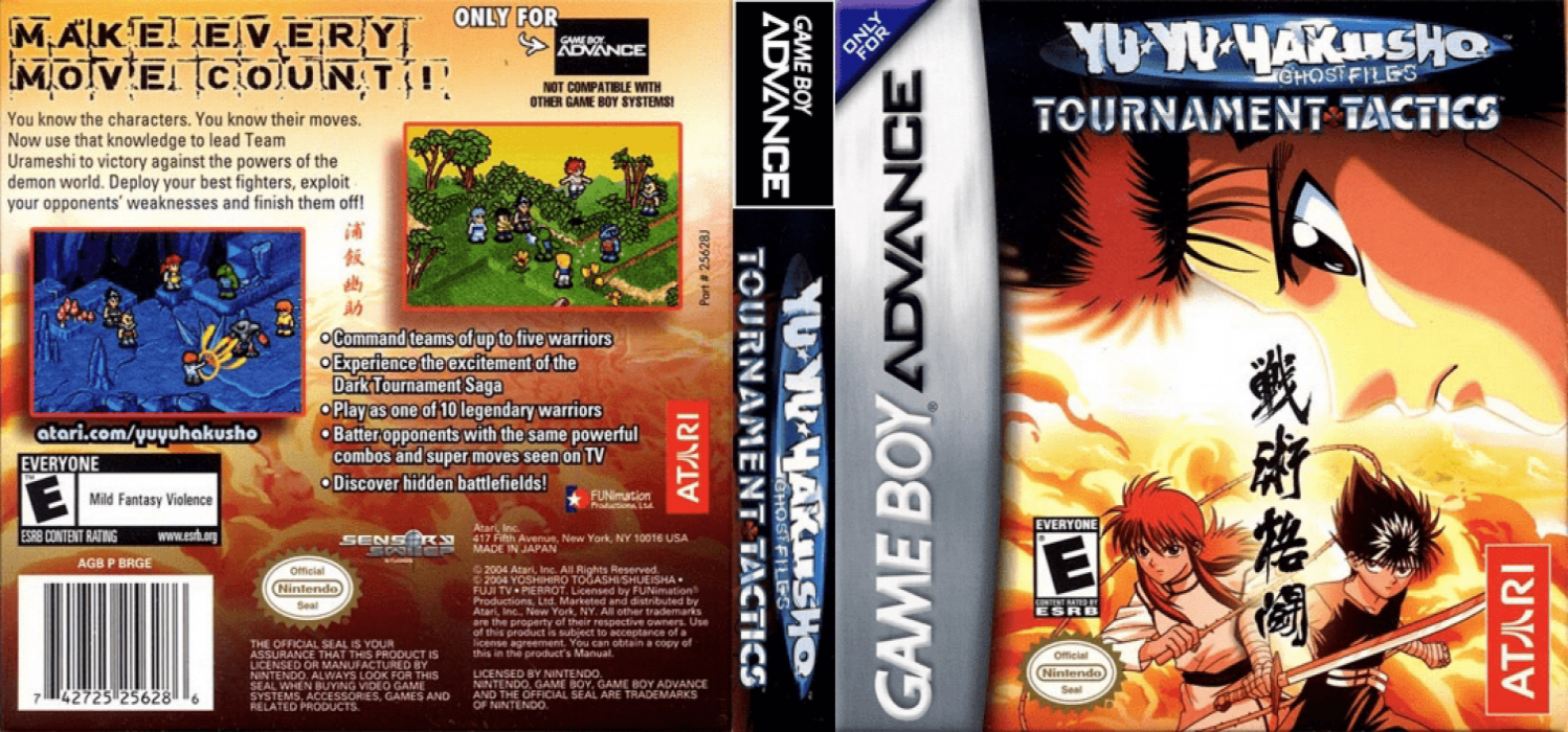 Yu Yu Hakusho - Ghostfiles - Tournament Tactics — box-texture (US)