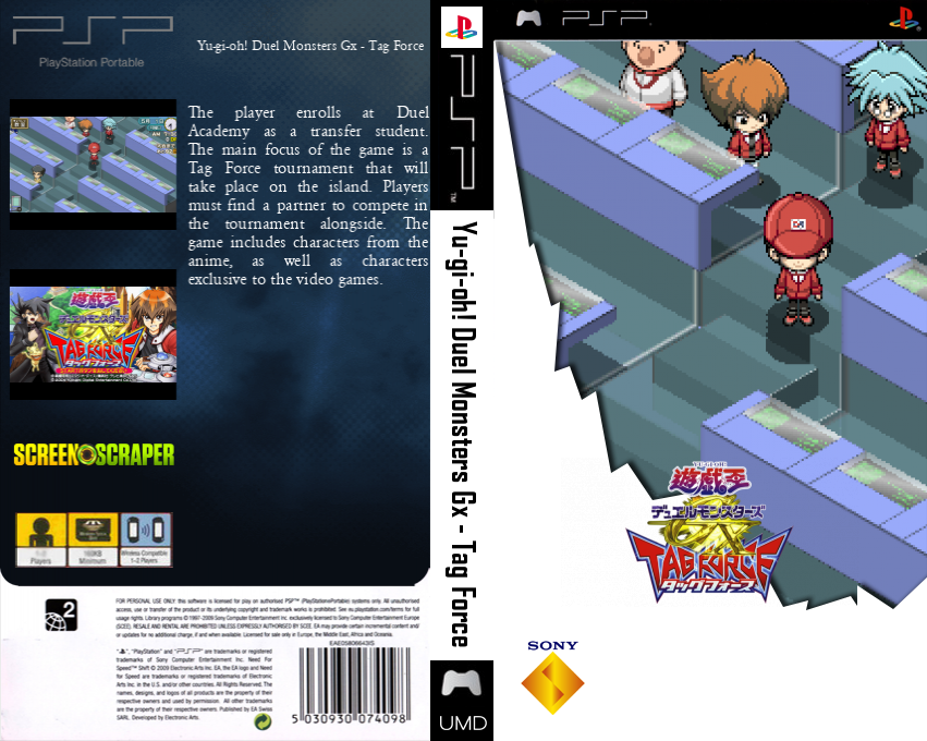 Yu-Gi-Oh! Duel Monsters GX Tag Force — box-texture (SS)