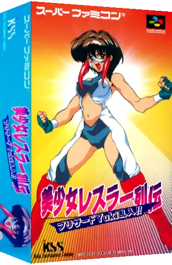 Bishoujo Wrestler Retsuden - Blizzard Yuki Rannyuu!! — box-3D (JP)
