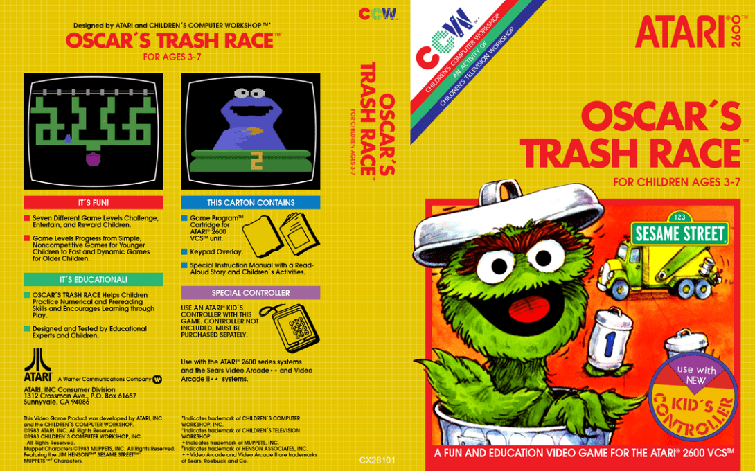 Oscar's Trash Race — box-texture (US)