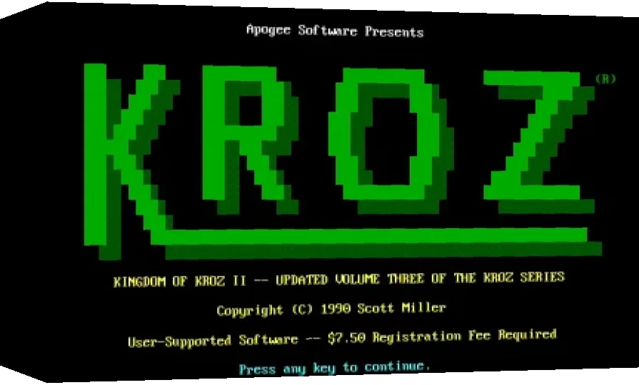 Kingdom of Kroz II — box-3D (WOR)