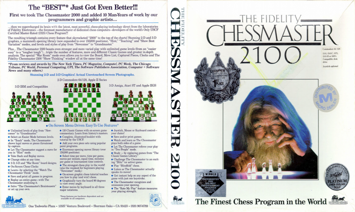 Fidelity Chessmaster 2100, The — box-texture (US)