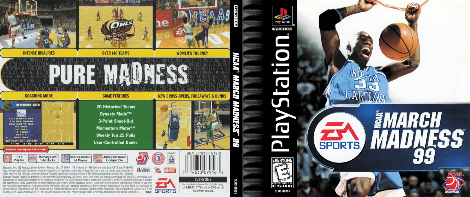Ncaa March Madness 99 — box-texture (US)