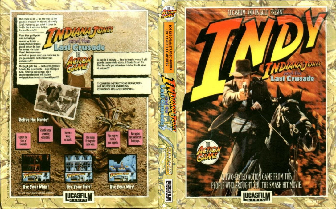 Indiana Jones And The Last Crusade - The Action Game — box-texture (EU)
