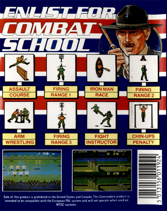 Combat School — box-2D-back (EU)