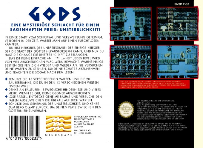 Gods — box-2D-back (DE)