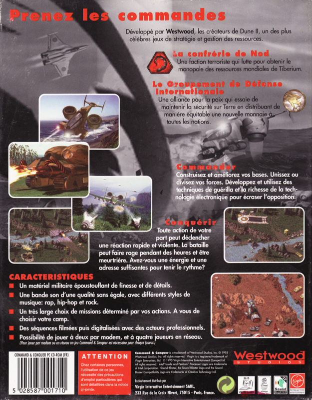 Command And Conquer — box-2D-back (FR)