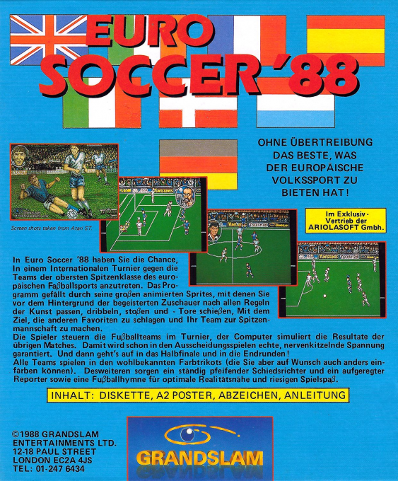 Peter Beardsley's International Football — box-2D-back (EU)