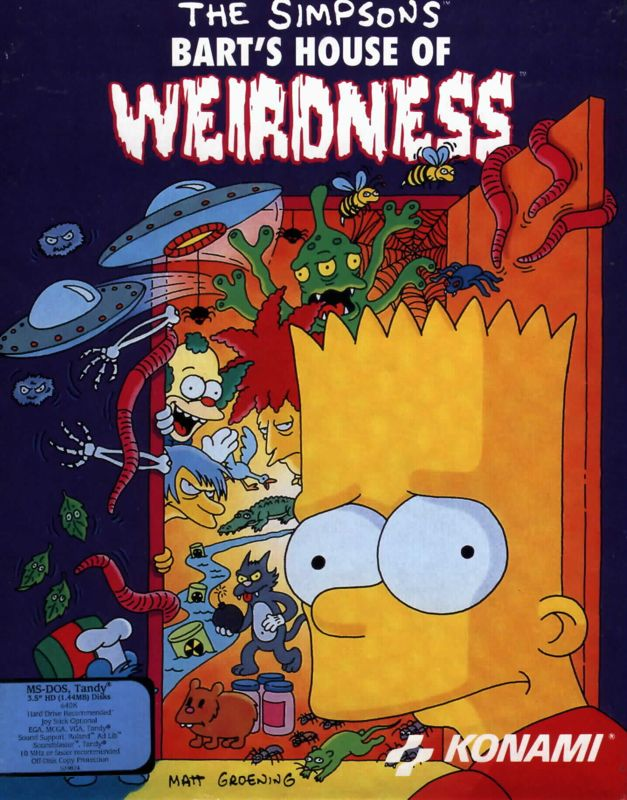 Simpsons, The - Bart's House Of Weirdness box art