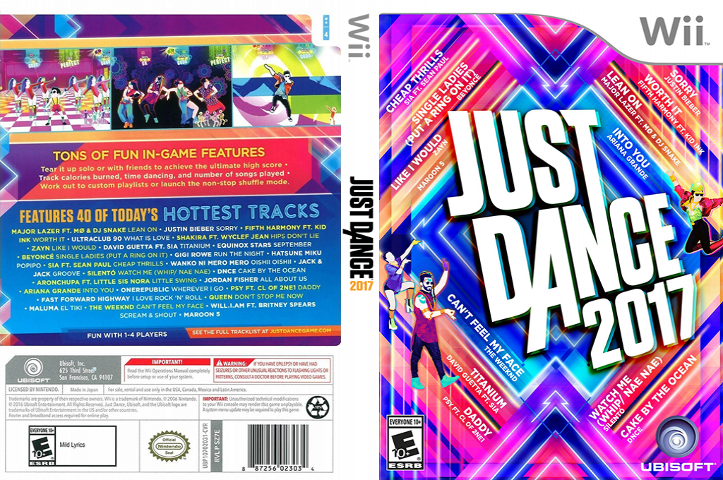 Just Dance 2017 — box-texture (US)