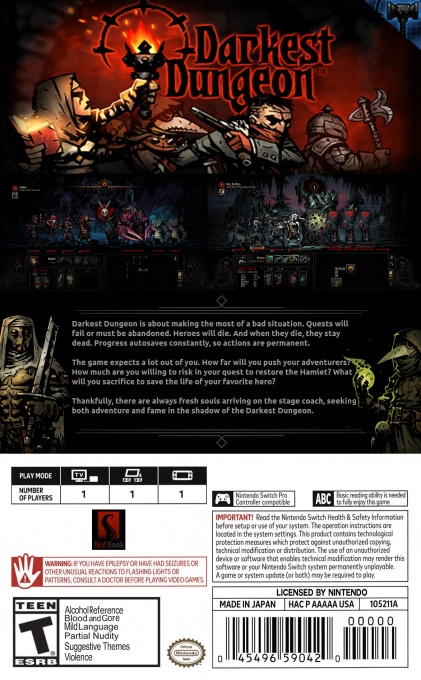 Darkest Dungeon - Ancestral Edition — box-2D-back (US)