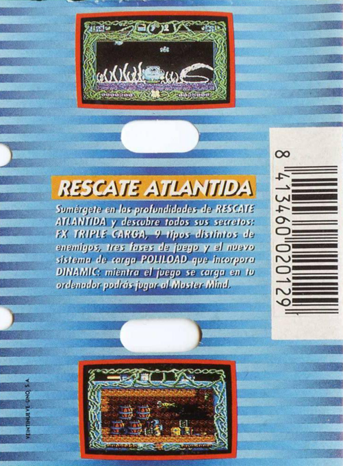 Rescue From Atlantis — box-2D-back (SP)