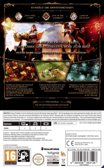Dungeons III - Nintendo Switch Edition — box-2D-back (DE)