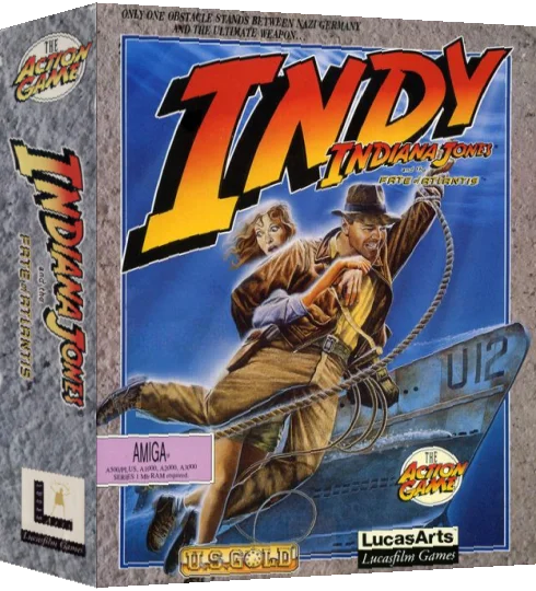 Indiana Jones and the Fate of Atlantis - The Action Game — box-3D (EU)