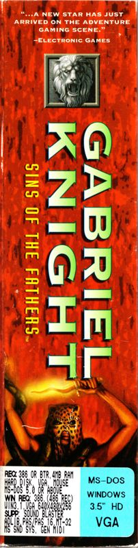 Gabriel Knight - Sins of the Fathers — box-2D-side (US)