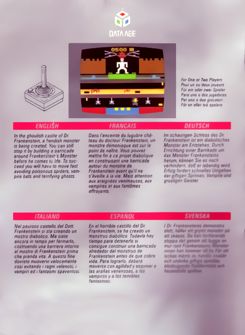 Frankenstein's Monster — box-2D-back (EU)