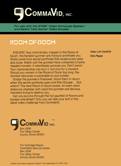 Room Of Doom — box-2D-back (US)
