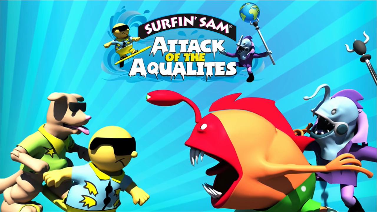 Surfin' Sam - Attack of the Aqualites — sstitle (WOR)