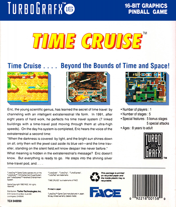 Time Cruise II — box-2D-back (US)