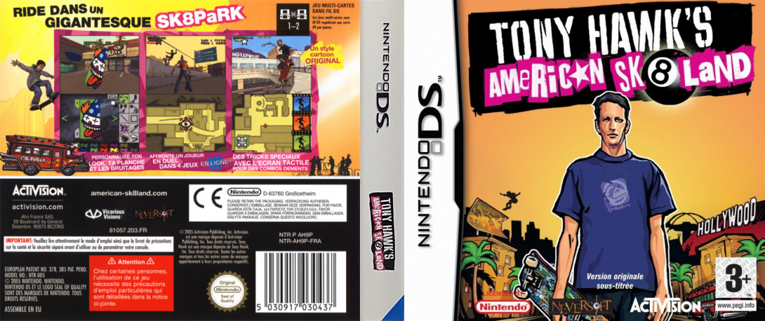 Tony Hawk's American Sk8land — box-texture (FR)