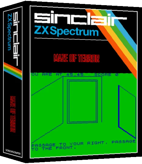 Maze of Terror — box-3D (SS)