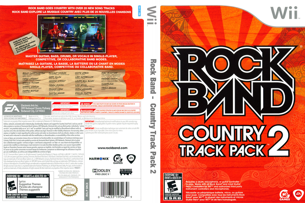 Rock Band : Country Track Pack 2 — box-texture (US)