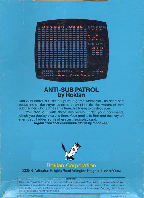 Anti-sub Patrol — box-2D-back (US)