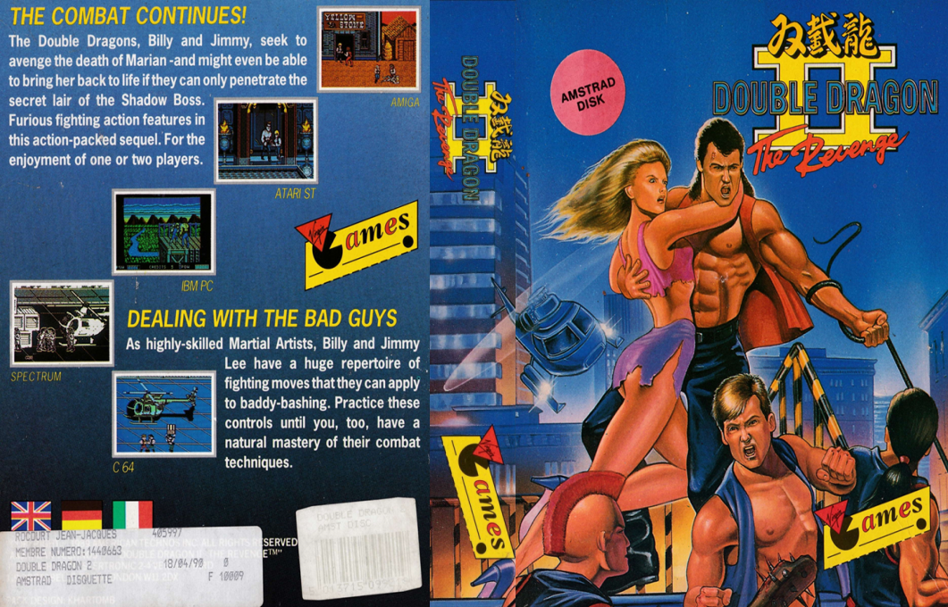 Double Dragon 2 - The Revenge — box-texture (EU)