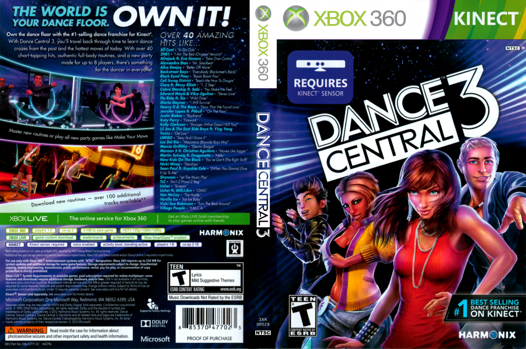 Dance Central 3 — box-texture (US)