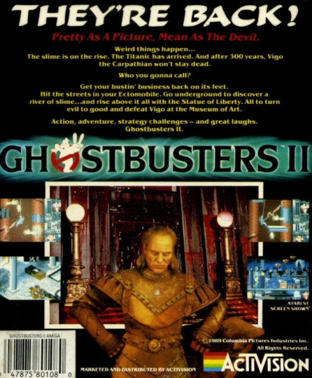 Ghostbusters II — box-2D-back (EU)