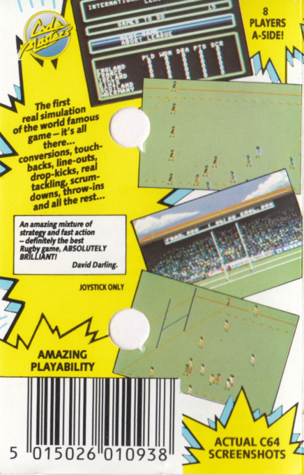 International Rugby Simulator — box-2D-back (EU)