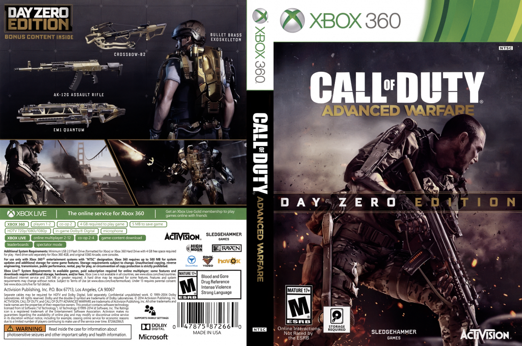 Call of Duty - Advanced Warfare — box-texture (US)