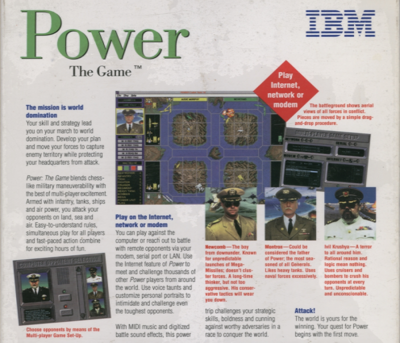 Power: The Game — box-2D-back (CUS)