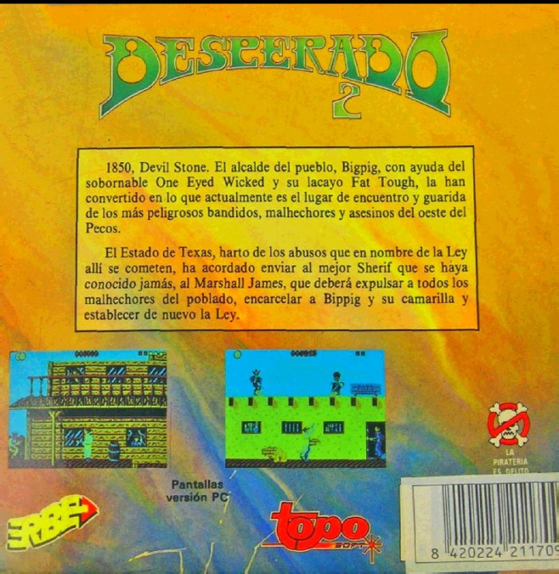 Desperado 2 — box-2D-back (ES)