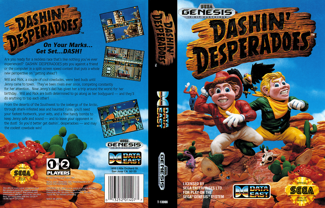 Dashin' Desperadoes — box-texture (US)