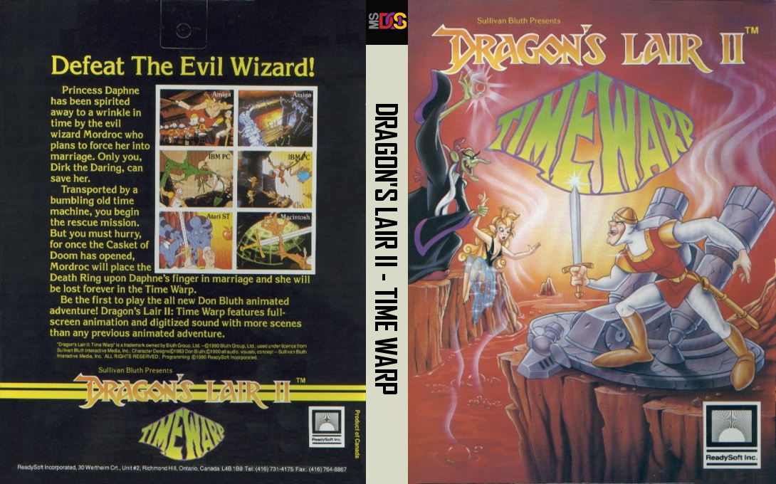 Dragon's Lair II: Time Warp — box-texture (US)