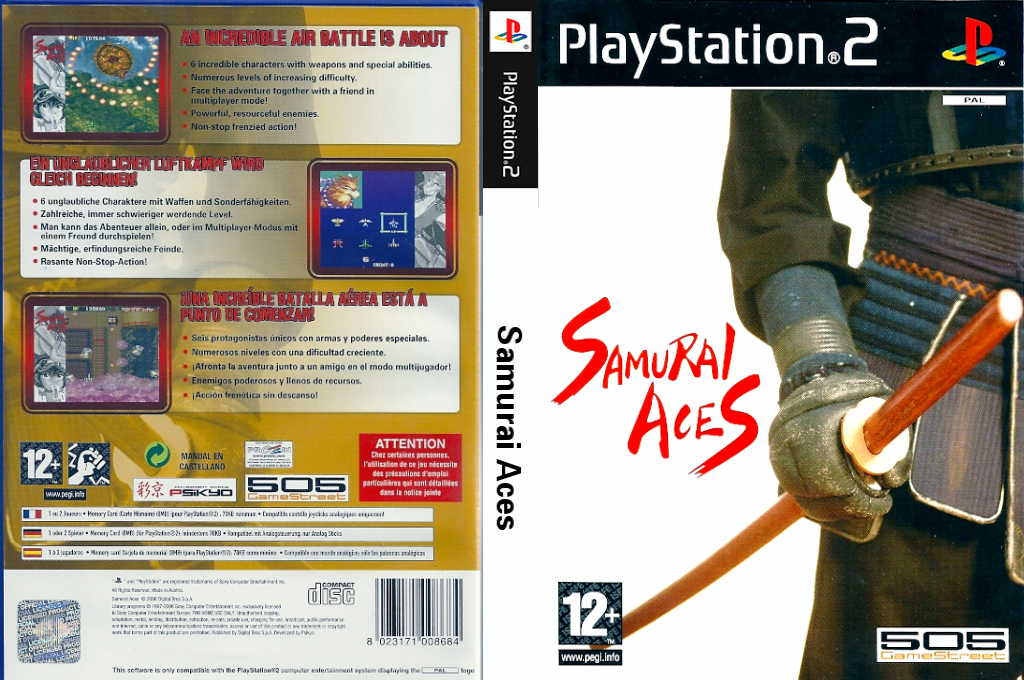 Samurai Aces — box-texture (EU)