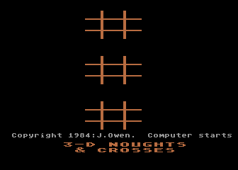 3-d Noughts And Crosses — sstitle (WOR)