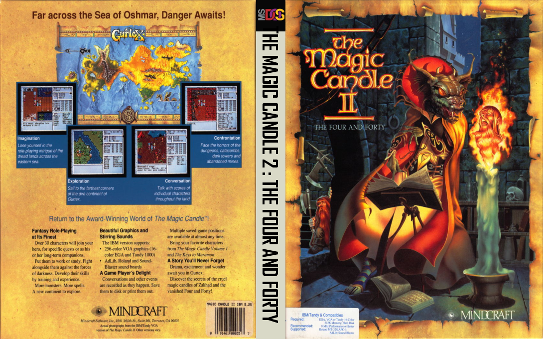 Magic Candle 2 - The Four And Forty, The — box-texture (US)