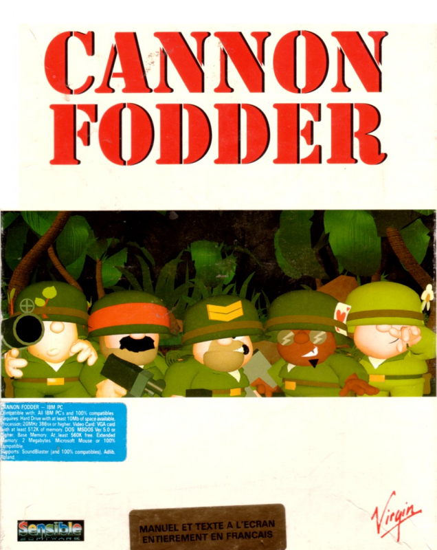 Cannon Fodder — box-2D (FR)