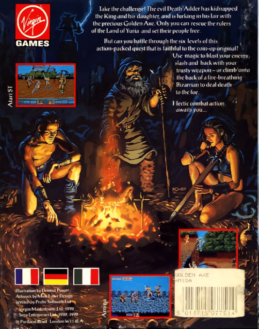 Golden Axe — box-2D-back (EU)