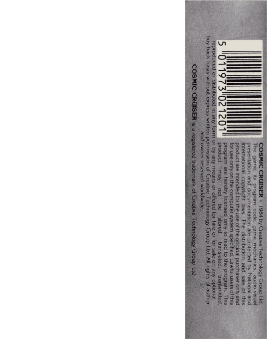 Cosmic Cruiser : Galacto Honoris — box-2D-back (EU)