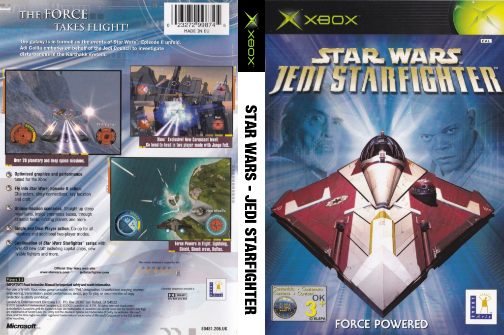 Star Wars - Jedi Starfighter — box-texture (UK)