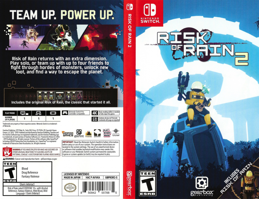 Risk of Rain 1 plus 2 — box-texture (US)
