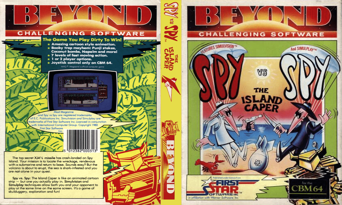 Spy vs Spy - The Island Caper — box-texture (EU)