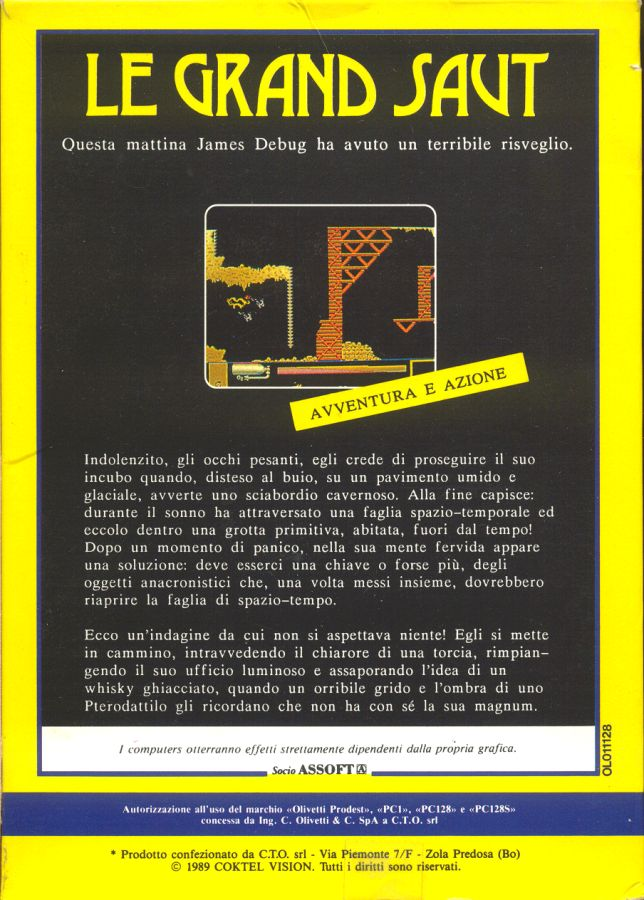 James Debug - Le Grand Saut — box-2D-back (IT)
