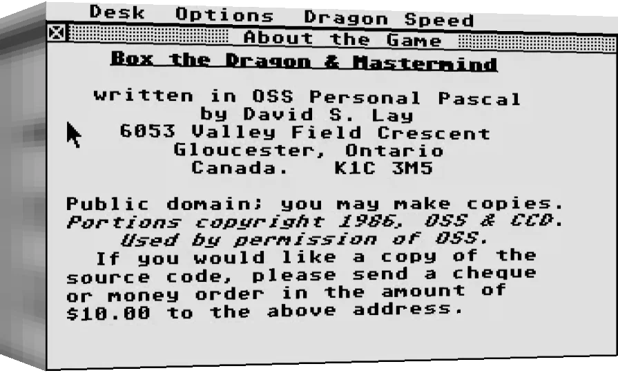 Box The Dragon and Mastermind — box-3D (WOR)