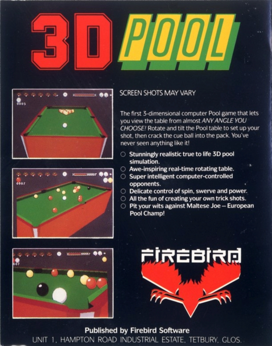 3d Pool — box-2D-back (EU)