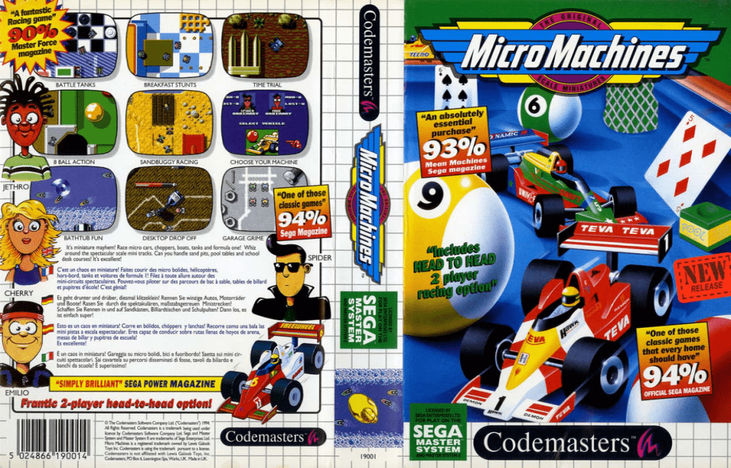 Micro Machines — box-texture (EU)
