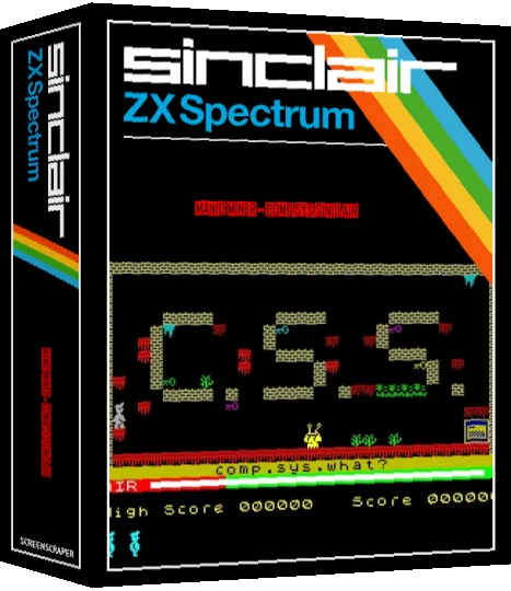 Manic Miner - comp.sys.sinclair — box-3D (SS)